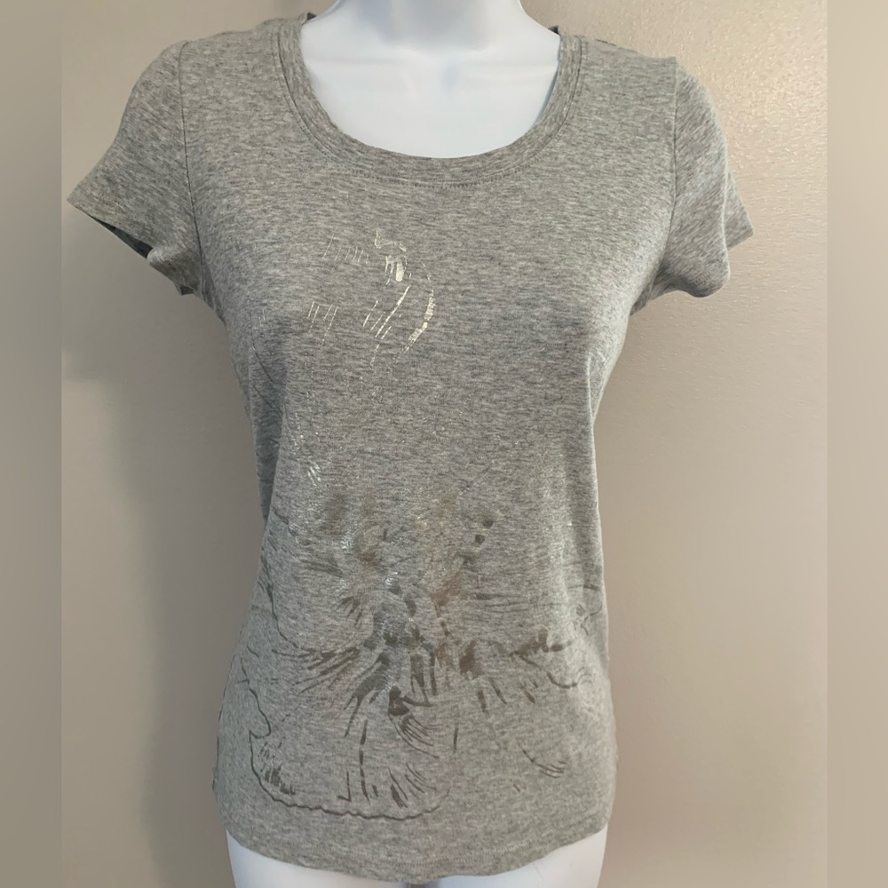 St John’s Bay Gray Women's Short Sleeve Tee